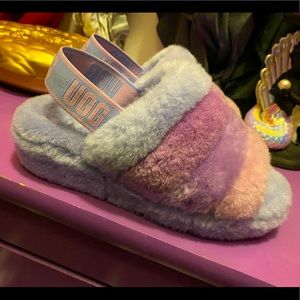 UGG Fluff Yeah purple slides, size 6. Free shipping!